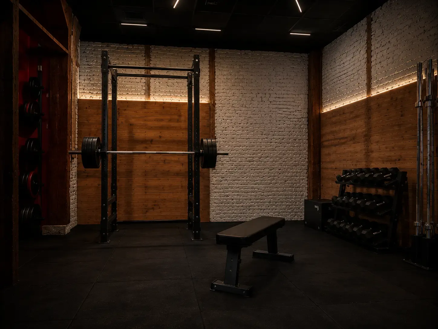 Material de fuerza preparado para una sesión de Ironbody